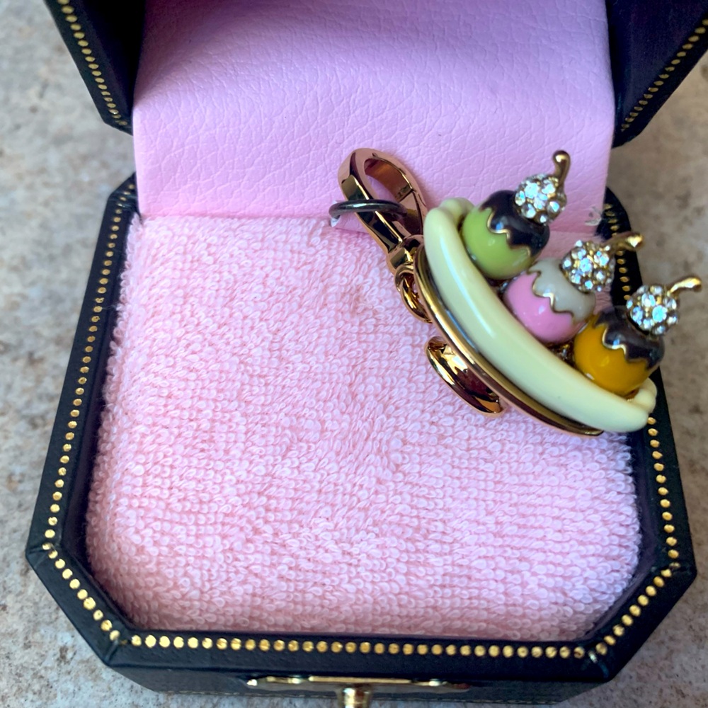 Juicy Couture Ice Cream Charm Bracelet - Gold, Pink, Yellow